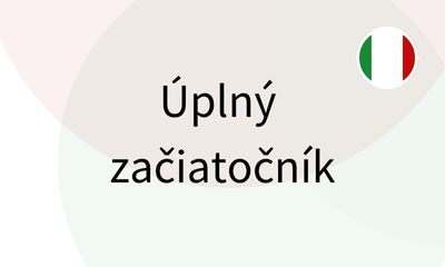 Online kurz taliančiny pre dospelých 55+ a seniorov A0